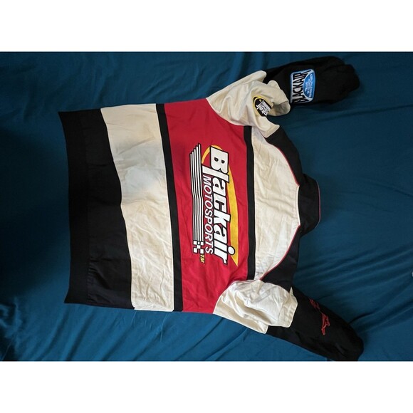 Aelfric Eden Blackair Patchwork Motorsports Varsity Jacket Men's Size M - Picture 7 of 8